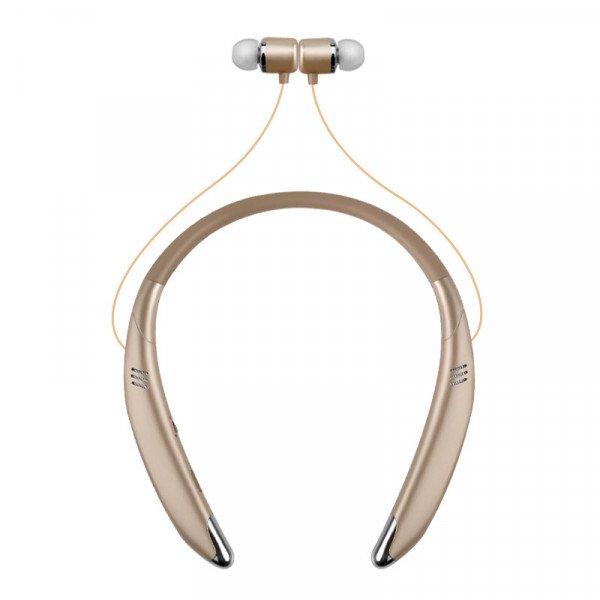 Wholesale Premium Sports Over the Neck Wireless Bluetooth Stereo Headset V8 (Gold)